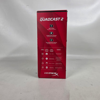 New HyperX Quadcast 2 USB Wired-Pattern Condenser Microphone QDC002