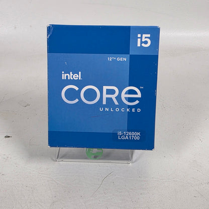 New Intel Core i5-12600k 4.9Ghz 10 Core BX8071512600K 12 Thread LGA 1700