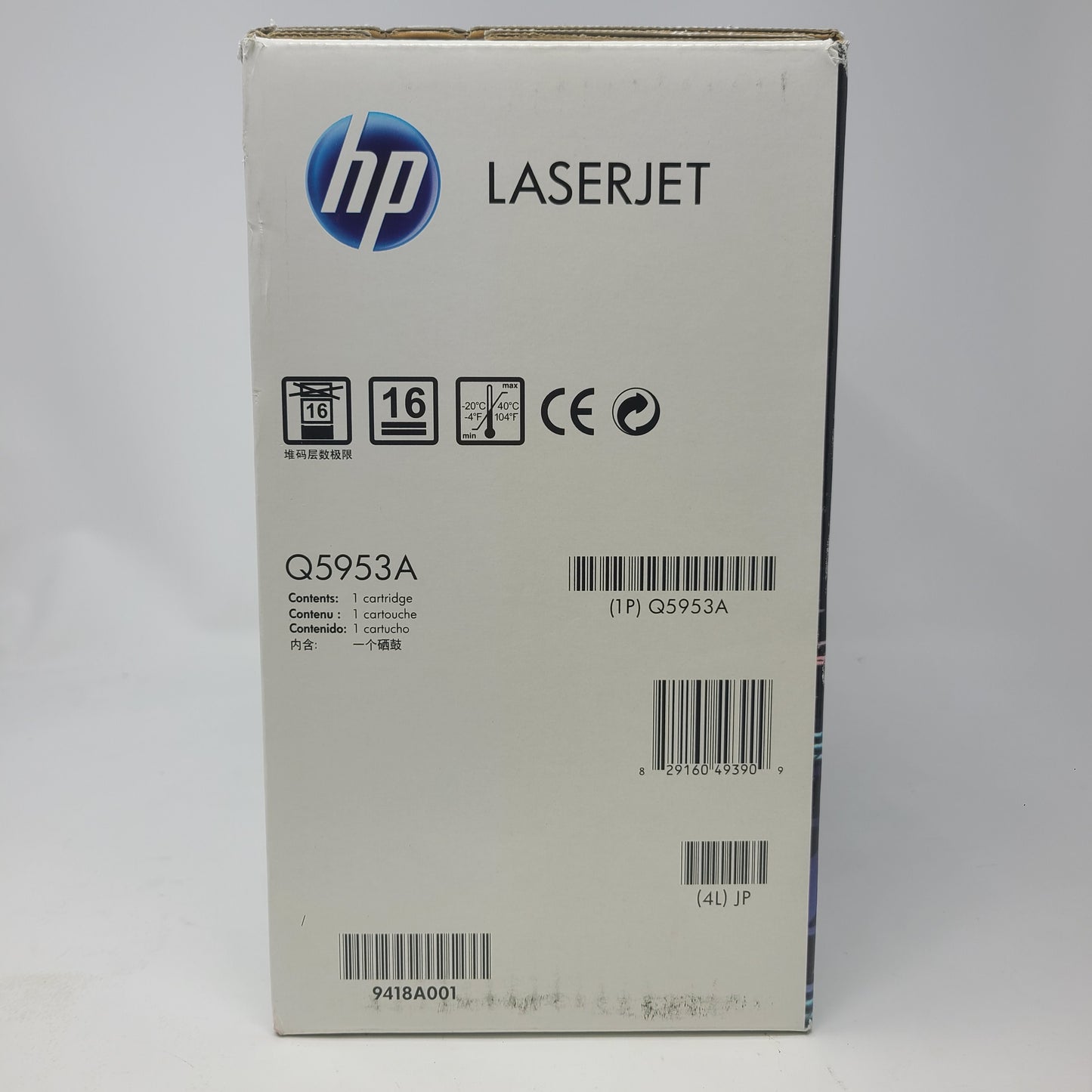 New HP LaserJet 643A Toner Cartridge Magenta Q5953A