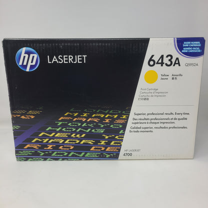 New HP LaserJet 643A Toner Cartridge Yellow Q5952A