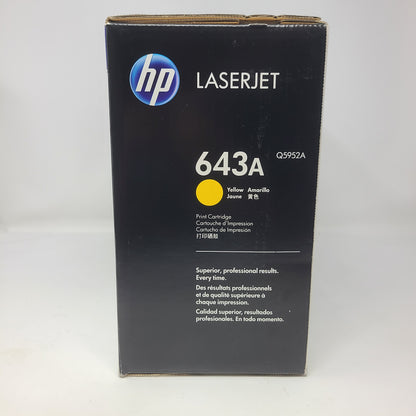 New HP LaserJet 643A Toner Cartridge Yellow Q5952A