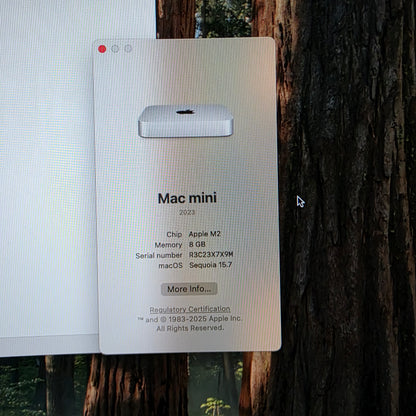 2023 Apple Mac Mini M2 10 Core 3.5GHz 8GB RAM 256GB SSD MMFJ3LL/A