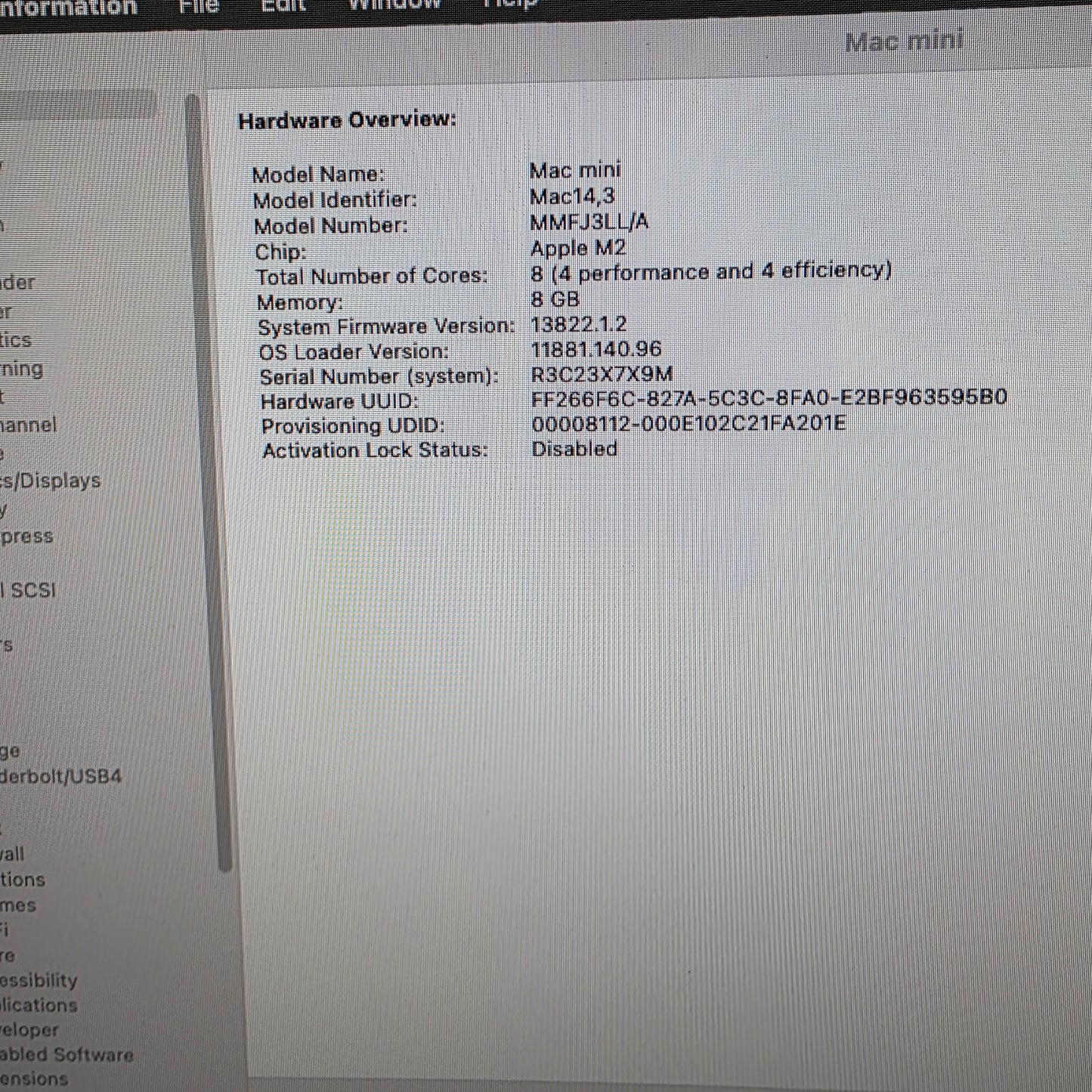 2023 Apple Mac Mini M2 10 Core 3.5GHz 8GB RAM 256GB SSD MMFJ3LL/A