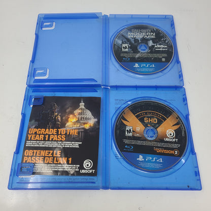 Lot of 2 PS4 Games: Call of Duty Modern Warfare & Tom Clancy's The Division 2