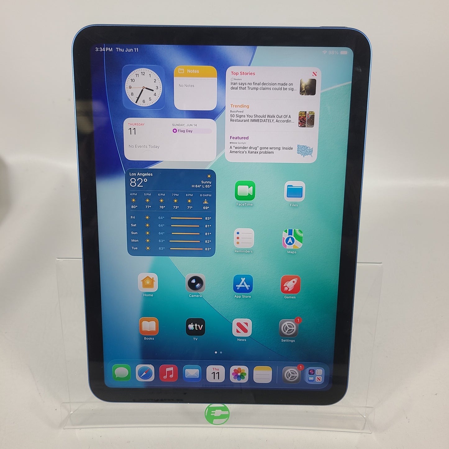 WiFi Only Apple iPad 11" (A16) 128GB Blue MD4A4LL/A