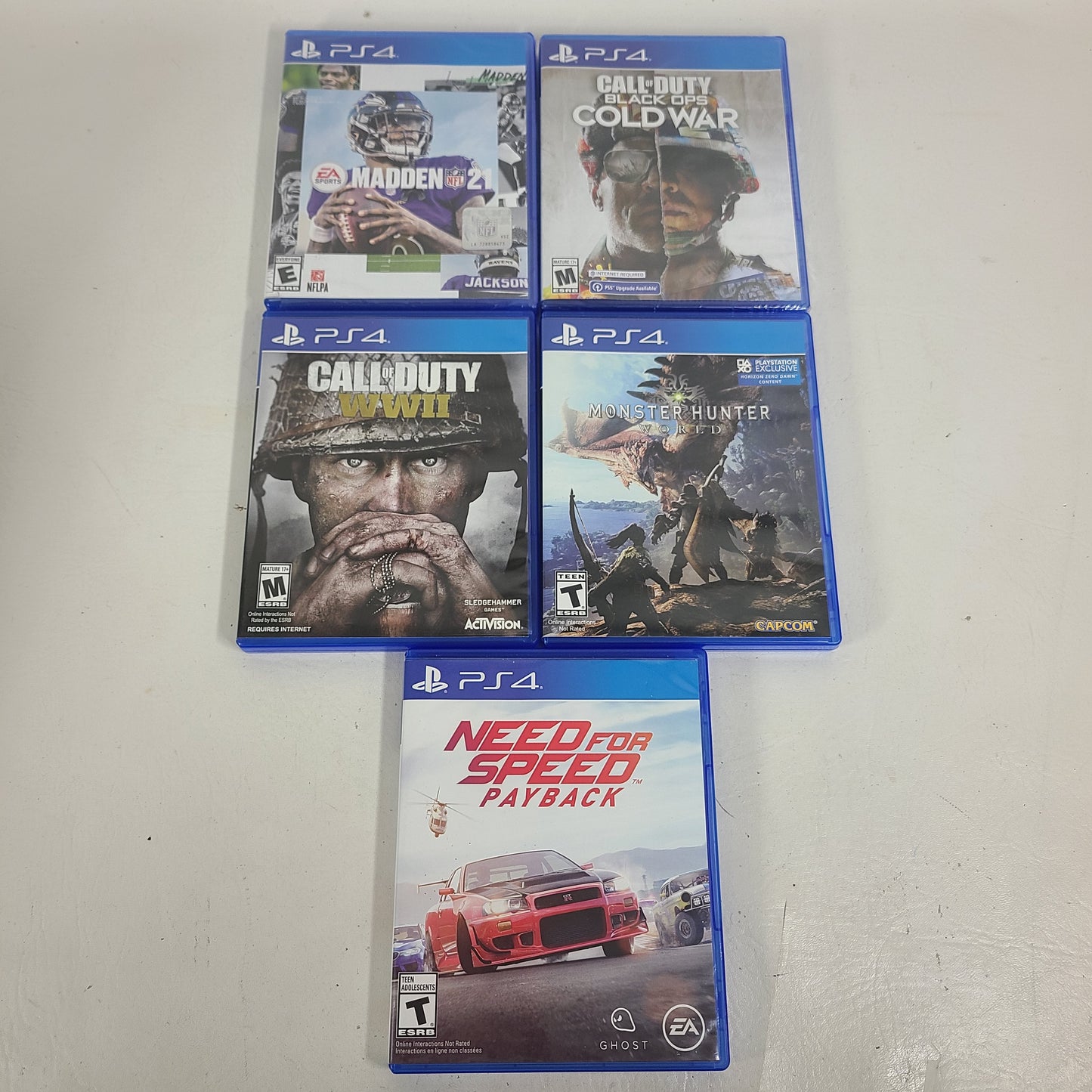 Lot of 5 Sony PlayStation 4 PS4 Games