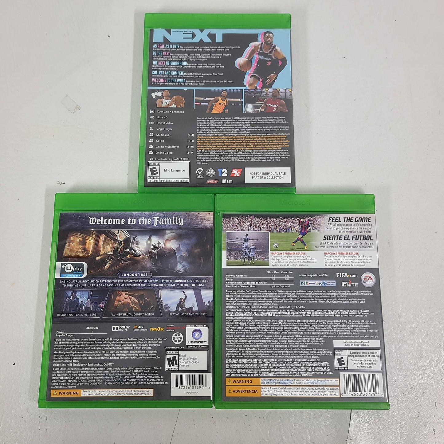 Lot 3 of Microsoft Xbox One Games