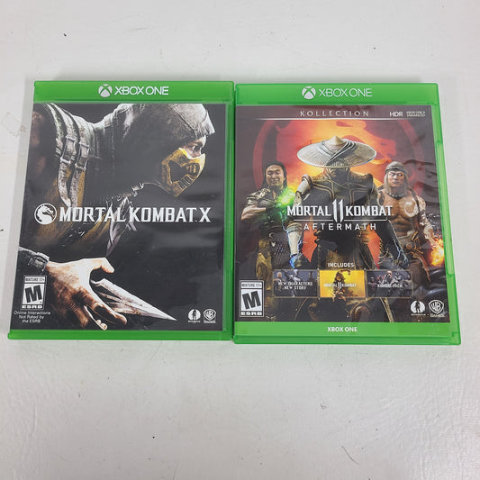 Lot of 2: Xbox One Game  Mortal Kombat 11 Aftermath Kollection & Mortal Kombat X