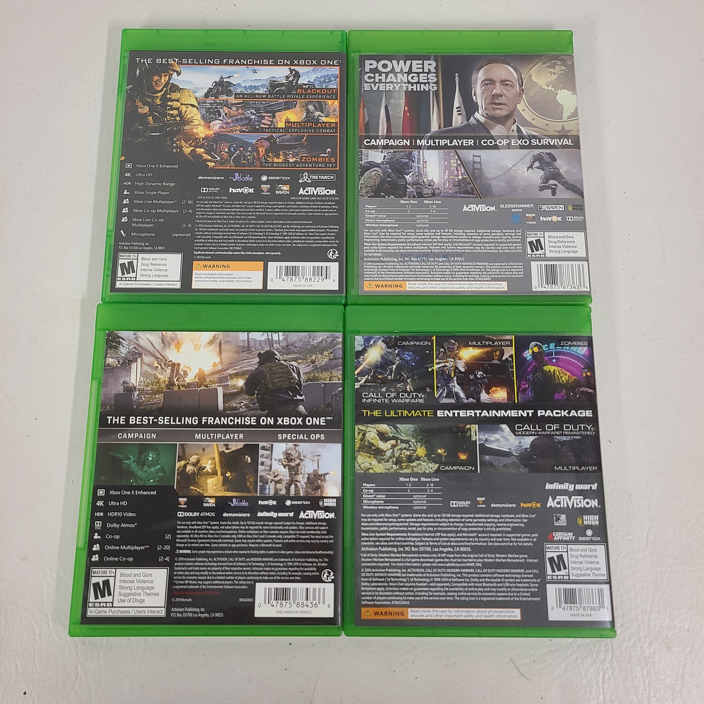 Lot of 4 Microsoft Xbox One Games