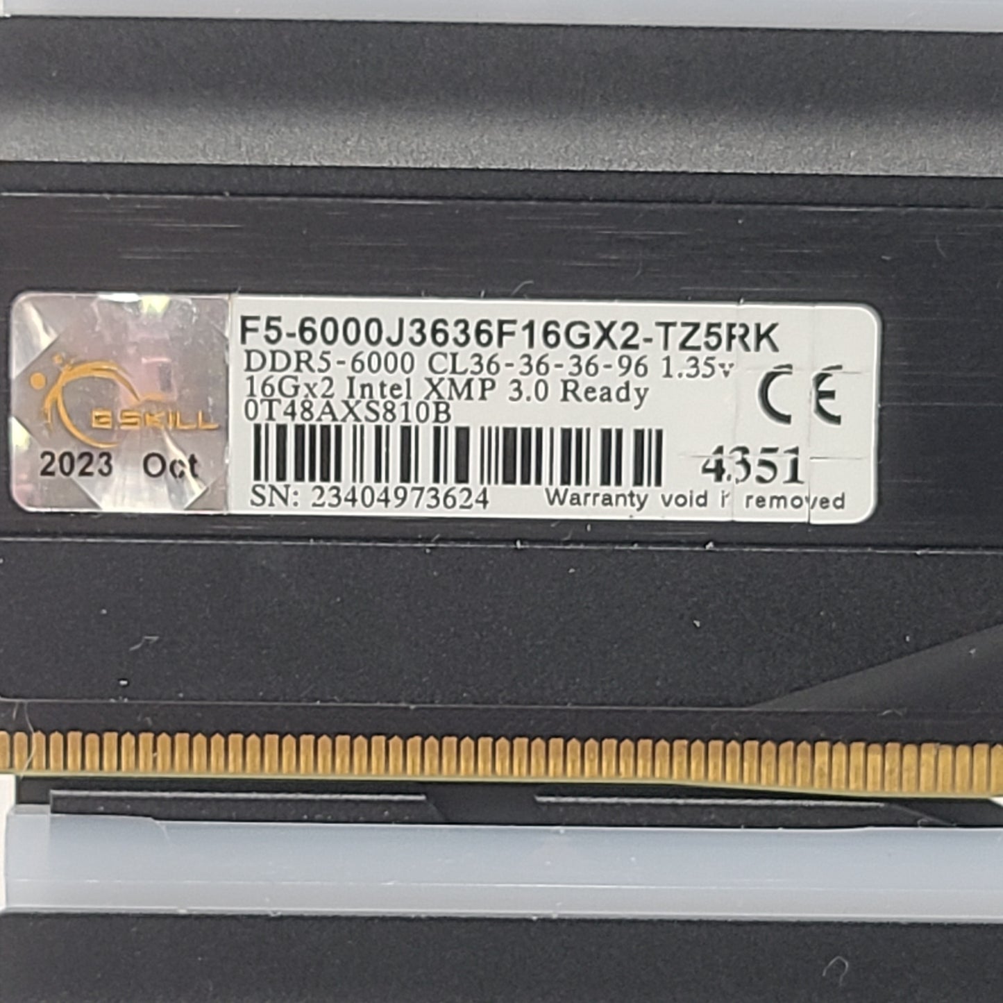 trident Trident Z5 RGB Series 32GB (2x16GB) RAM DDR5 4000MHz F5-6000J3636F16GX2