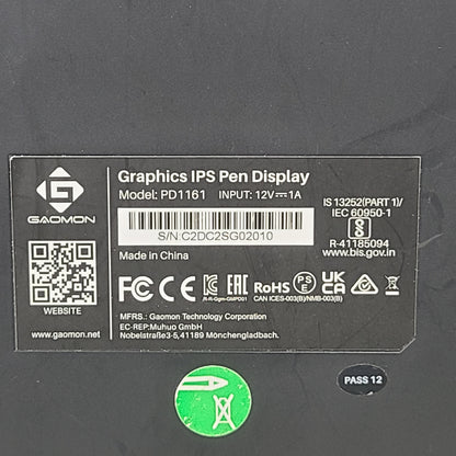 Digital Graphic Drawing Tablet Gaomon PD1161