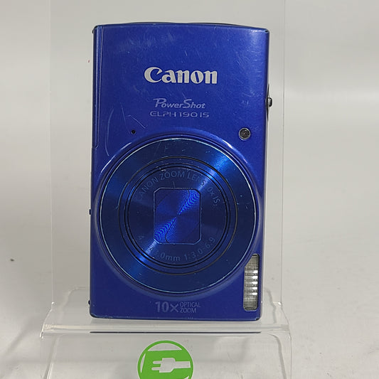 Canon PowerShot ELPH 190 IS 20MP Blue Digital Camera 10x Optical Zoom/flash not working