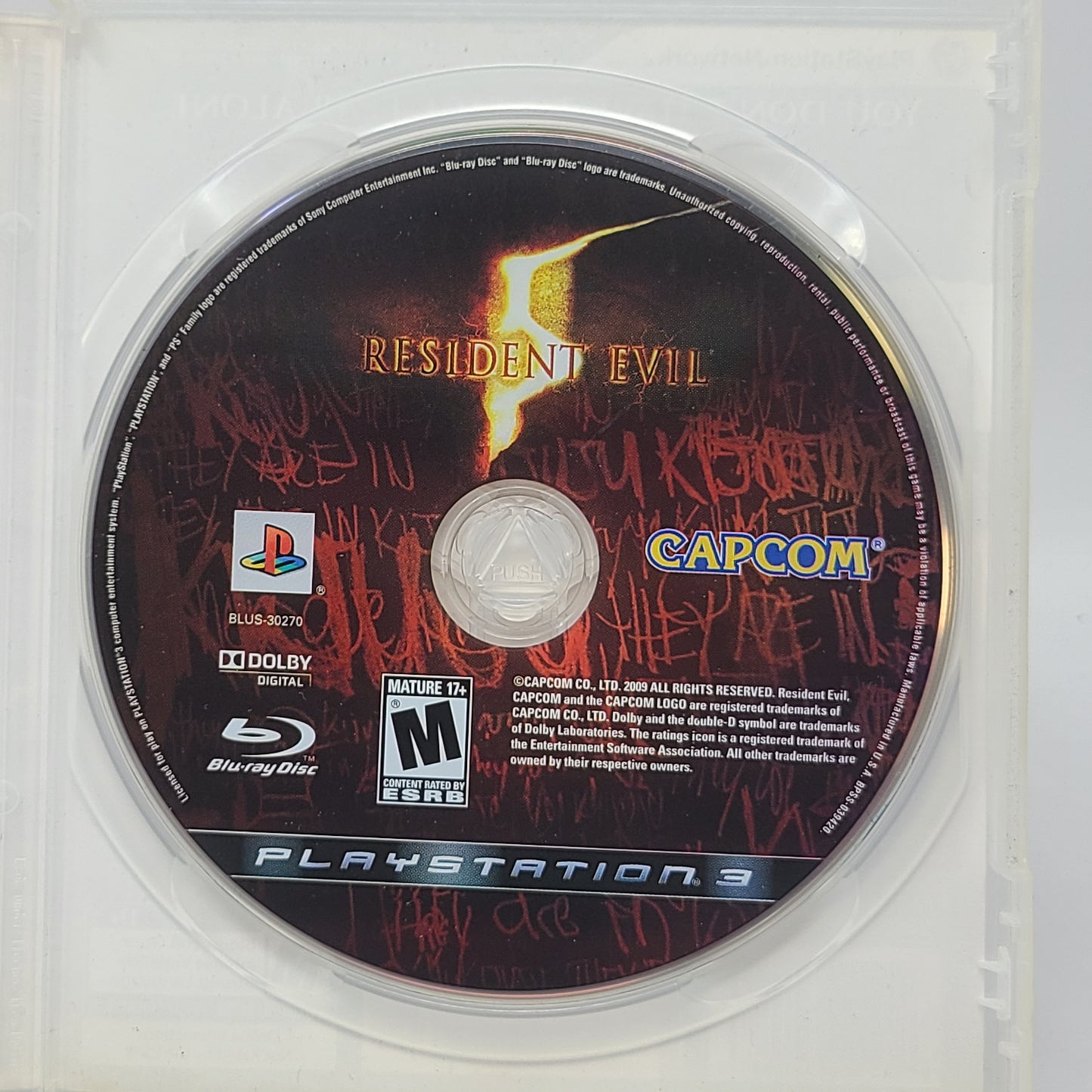 Lot of 5 PlayStation 3  Games Resident Evil 5 Max Payne 3 Fight Night Champion