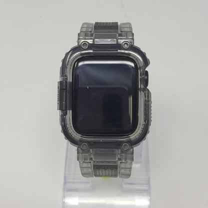 GPS Only Apple Watch SE 3 40MM Midnight Aluminum Black Transparent Rugged Bumper  MEH94LW/A