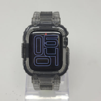 GPS Only Apple Watch SE 3 40MM Midnight Aluminum Black Transparent Rugged Bumper  MEH94LW/A