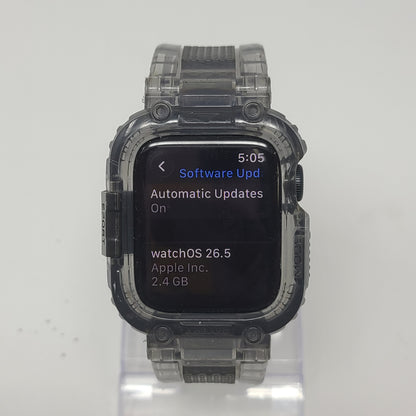 GPS Only Apple Watch SE 3 40MM Midnight Aluminum Black Transparent Rugged Bumper  MEH94LW/A