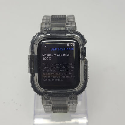 GPS Only Apple Watch SE 3 40MM Midnight Aluminum Black Transparent Rugged Bumper  MEH94LW/A