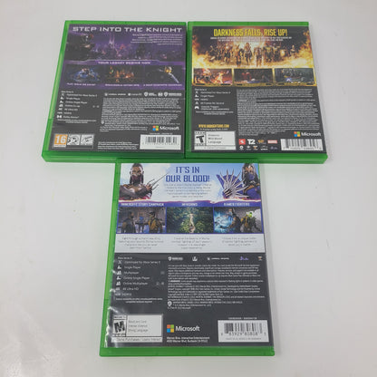 Lot 3 Xbox Series X Game Gotham Knights Midnight Suns Mortal Kombat 1