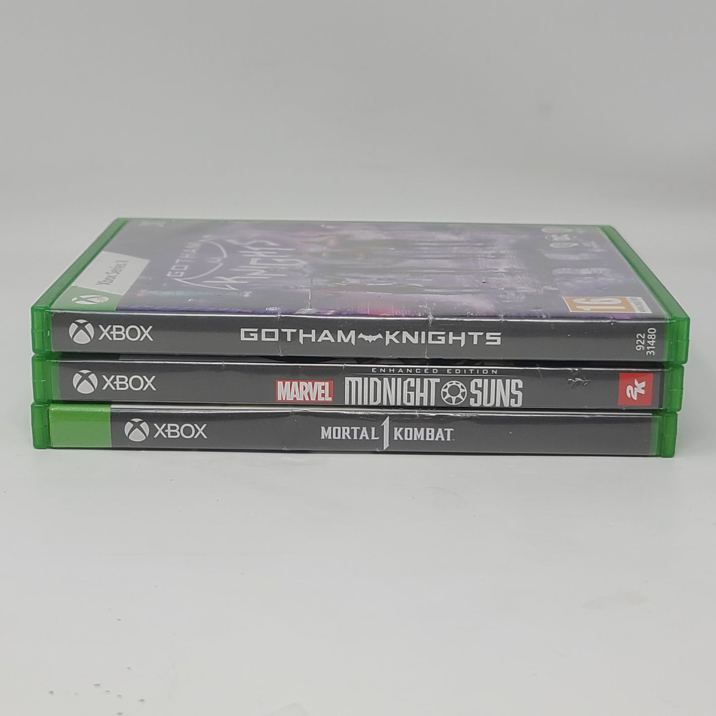 Lot 3 Xbox Series X Game Gotham Knights Midnight Suns Mortal Kombat 1