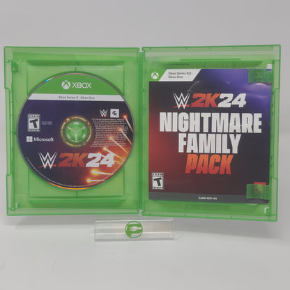 Lot of  2 Microsoft Xbox Series X Games AEW: Fight Forever WWE 2K24