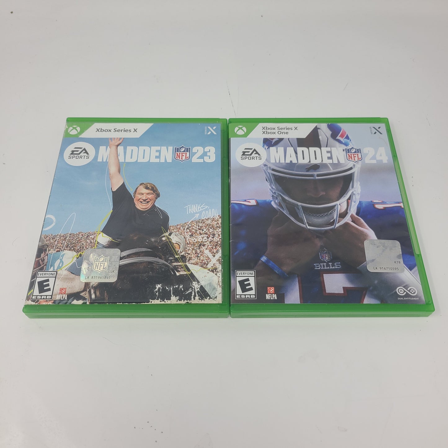 Lot of 2 Xbox Series X Games Madden NFL 24 & Madden NFL 23 Bundle Tested