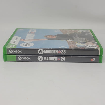 Lot of 2 Xbox Series X Games Madden NFL 24 & Madden NFL 23 Bundle Tested