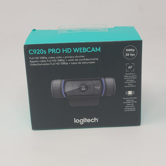 New logitech C920s HD Webcam 960-001257