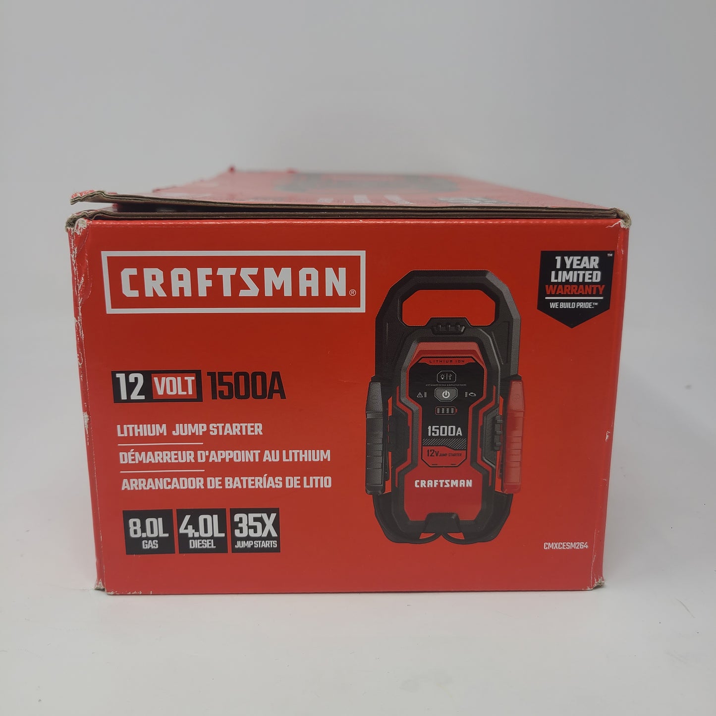 New Craftsman 12V Jump Starter Portable Power Pack CMXCESM264