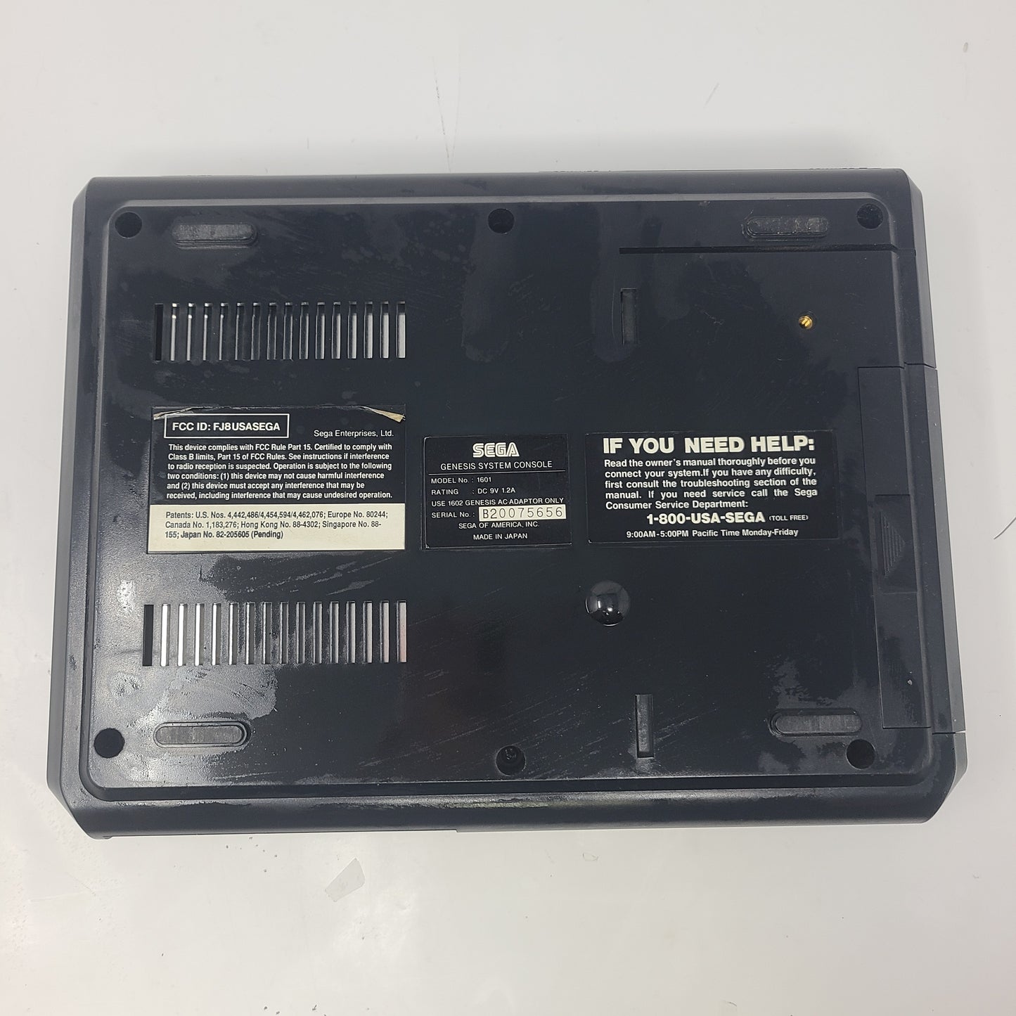 Sega Genesis 16-Bit Console Gaming System Black 1601