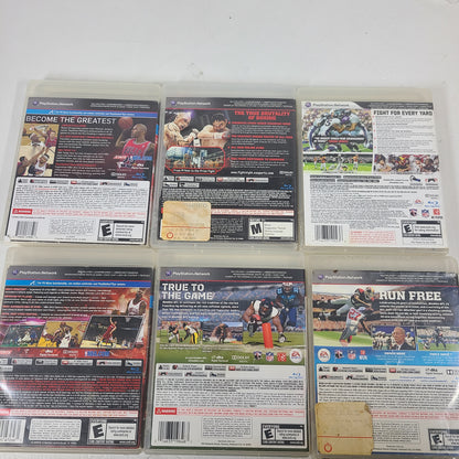 Lot of 6 Games Sony PlayStation 3 PS3 NBA 2K11,Fight Night Champion,Madden NFL 