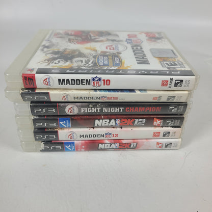 Lot of 6 Games Sony PlayStation 3 PS3 NBA 2K11,Fight Night Champion,Madden NFL 