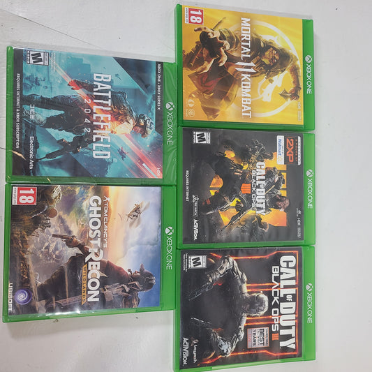 Lot of 5 Microsoft Xbox One Games Call of Duty Black Ops 3 & 4 Battlefield 2042 