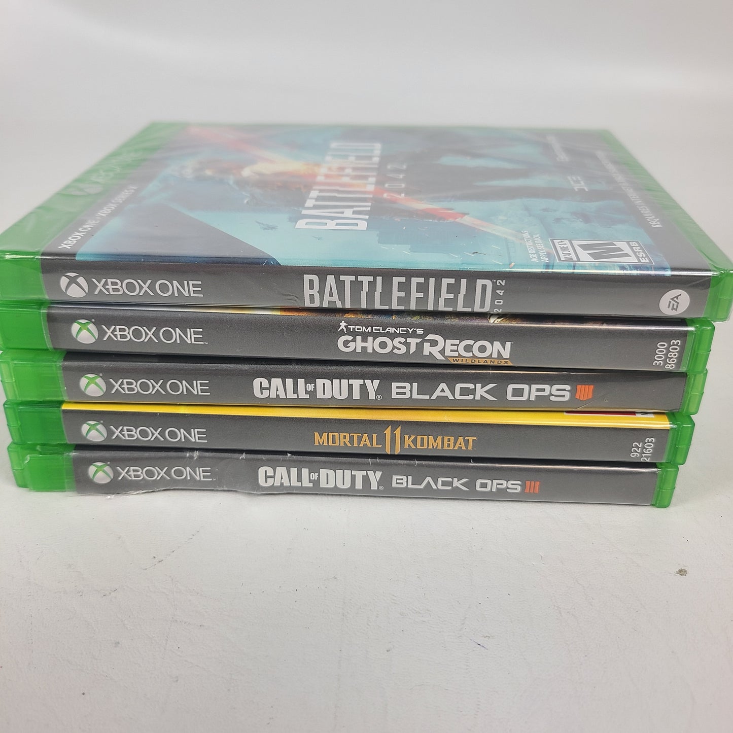 Lot of 5 Microsoft Xbox One Games Call of Duty Black Ops 3 & 4 Battlefield 2042 