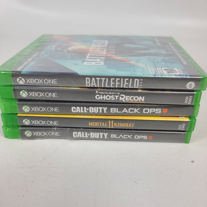 Lot of 5 Microsoft Xbox One Games Call of Duty Black Ops 3 & 4 Battlefield 2042 