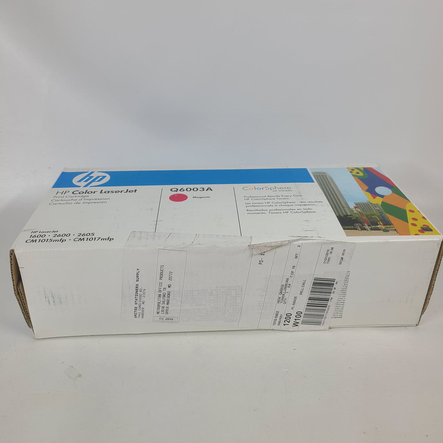 New HP  LaserJet 124A  Magenta Toner Cartridge Q6008A