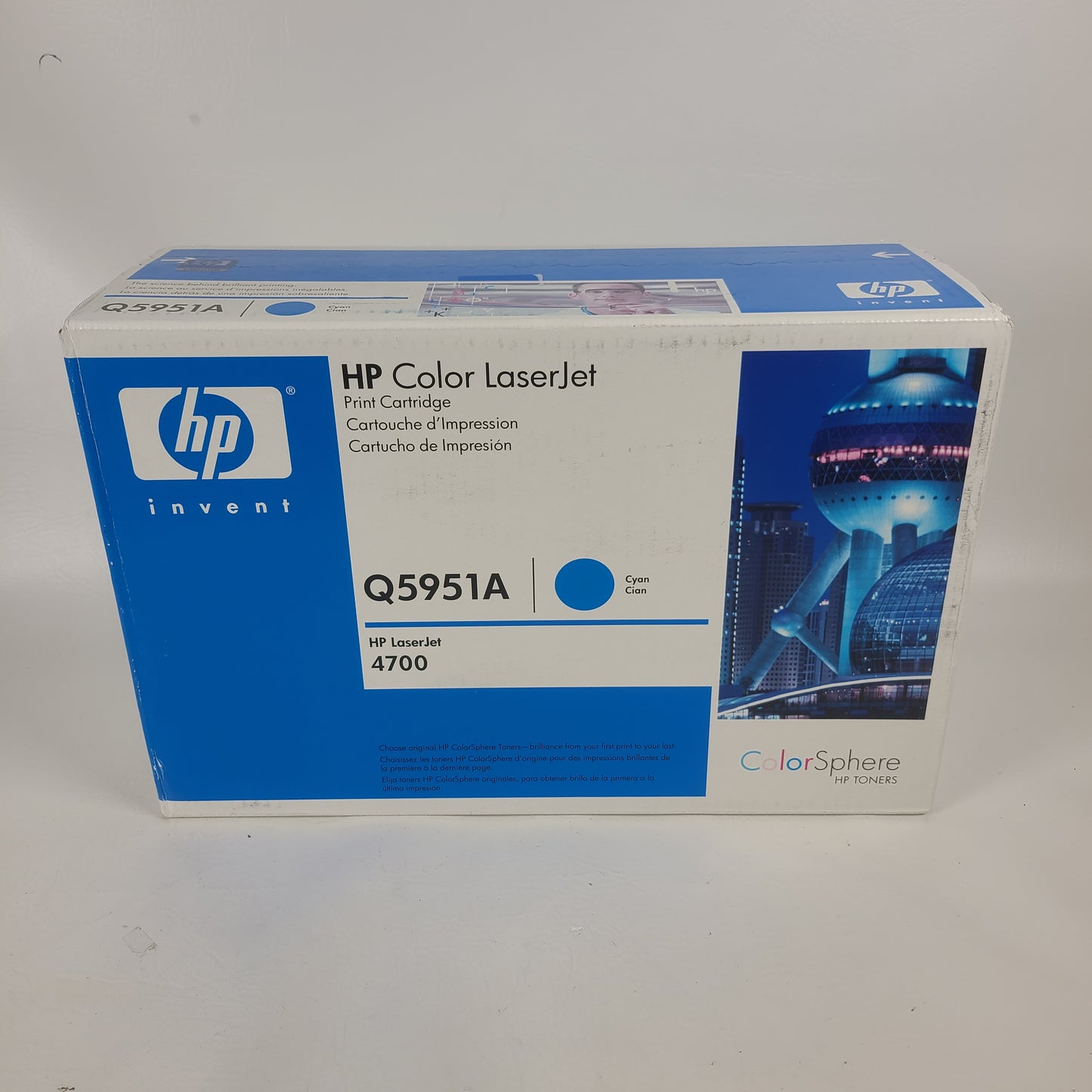 New HP LaserJet 643A Cyan Original Toner Cartridge Q5951A