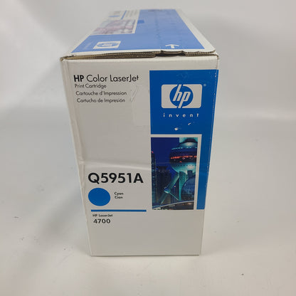 New HP LaserJet 643A Cyan Original Toner Cartridge Q5951A