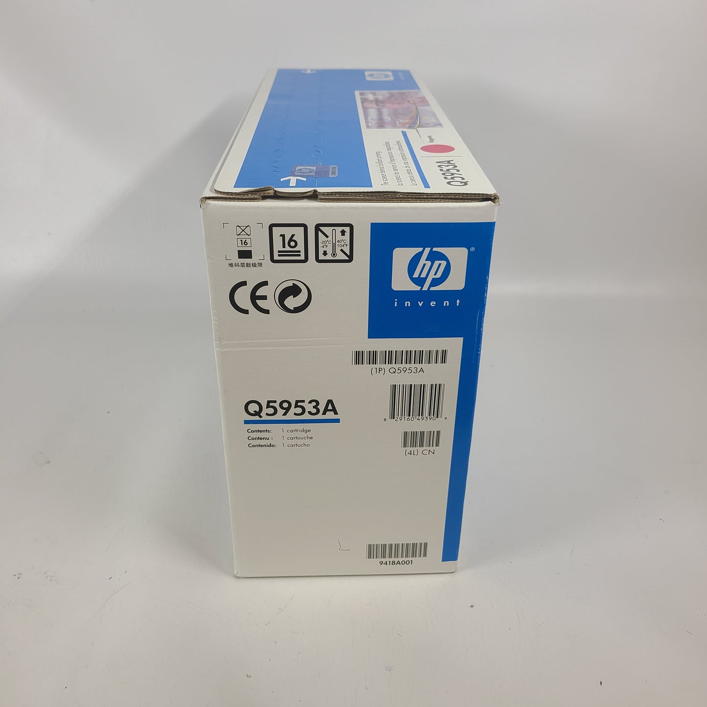 New HP LaserJet 643A Magenta Original Toner Cartridge Q5953A