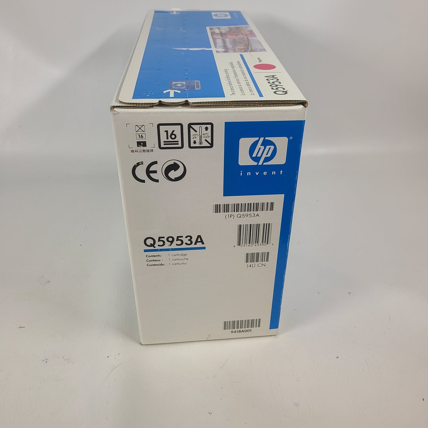New HP LaserJet 643A Magenta Original Toner Cartridge Q5953A