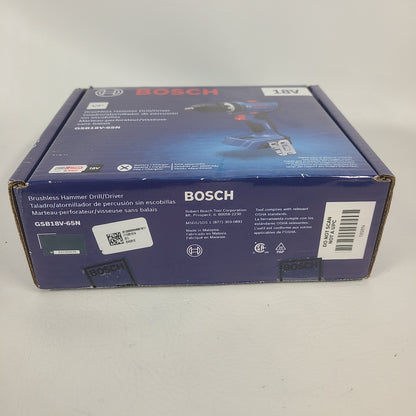 New Bosch GSB18V-65N 18V  1/2" Brushless Hammer Drill