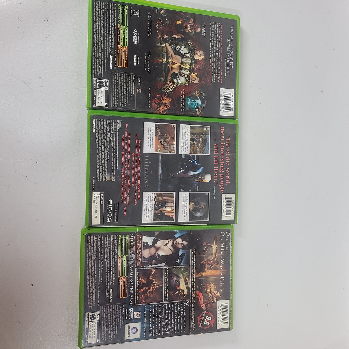 Lot of 3 Original Microsoft Xbox Games - Prince of Persia Warrior Within, 