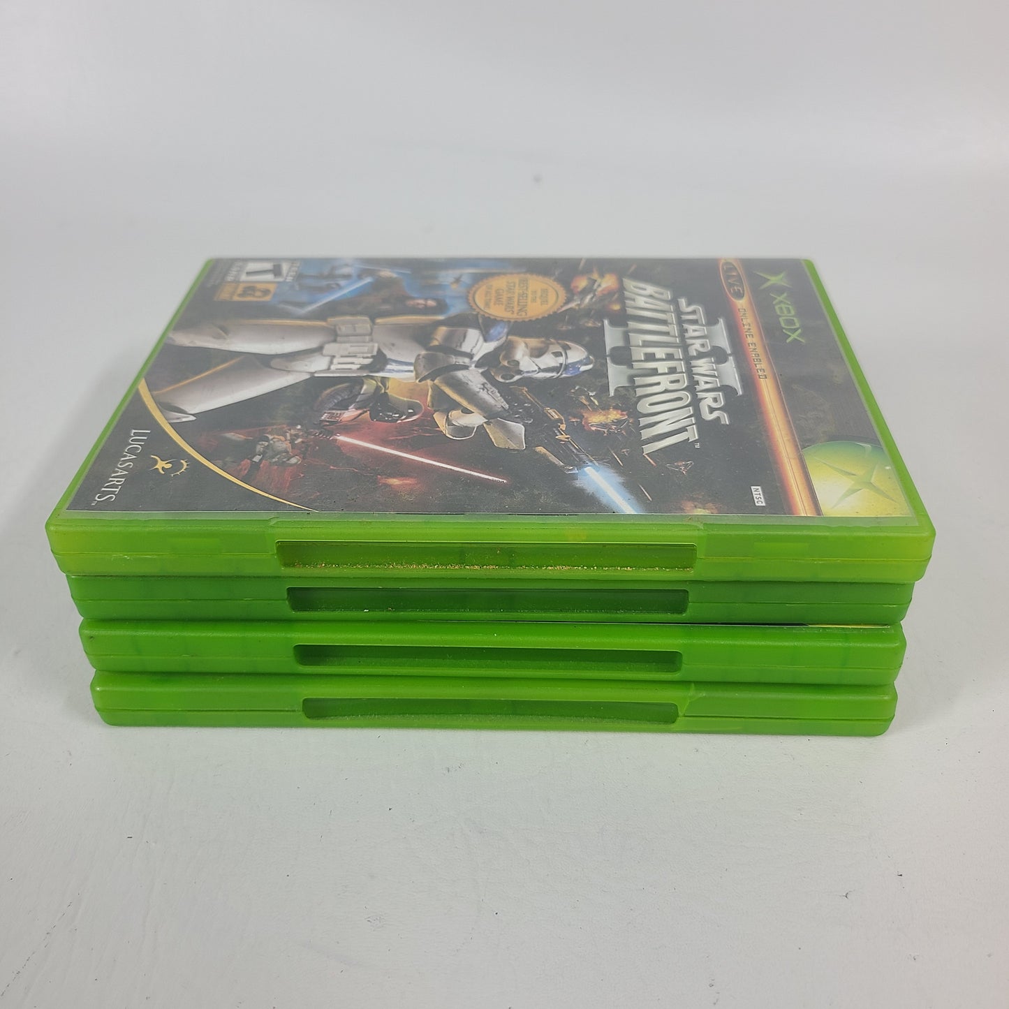 Lot of 4 Original Microsoft Xbox Star Wars Games Obi-Wan KOTOR Battlefront 2 