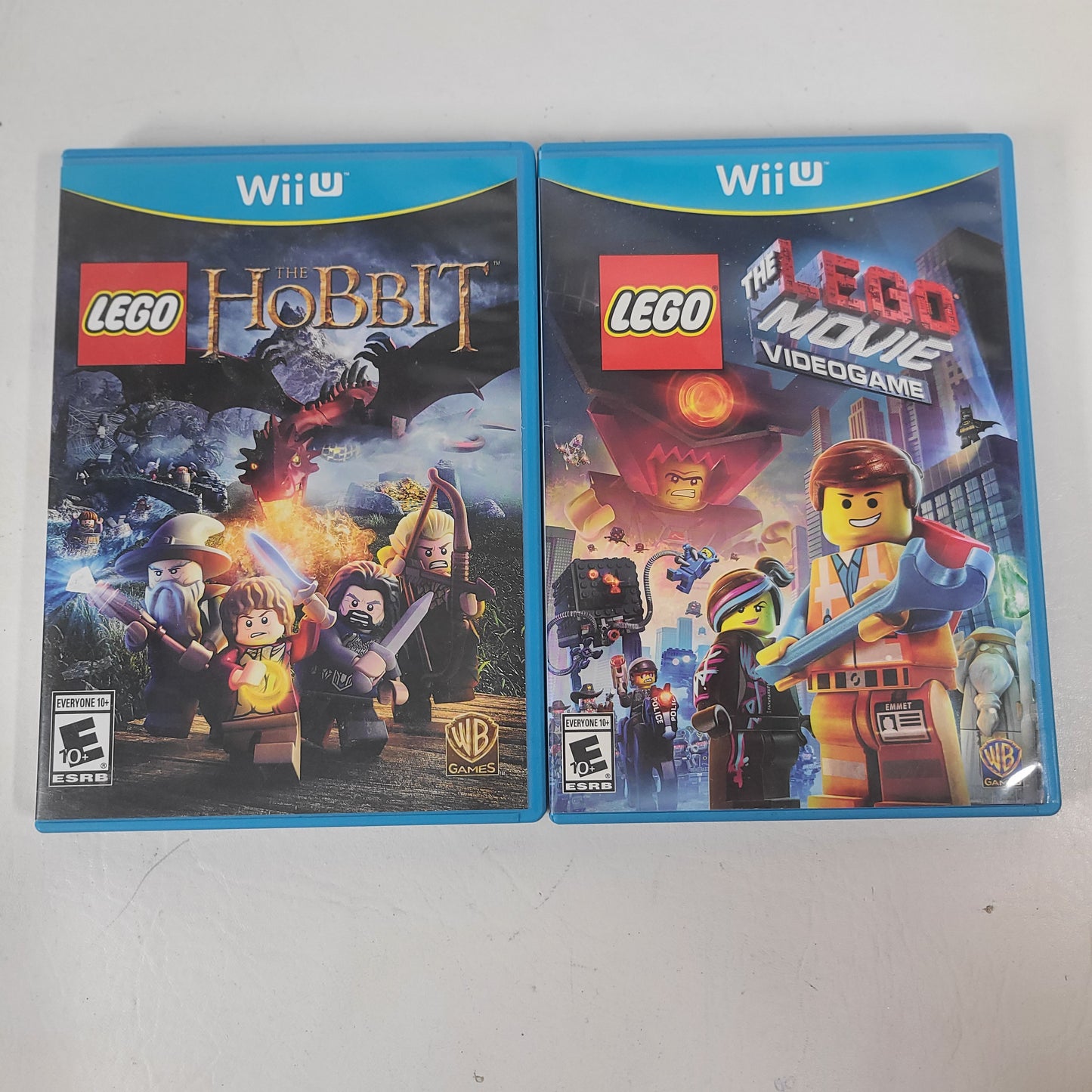Lot of 2 Nintendo Wii U LEGO Games The Hobbit & The LEGO Movie Videogame
