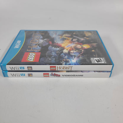 Lot of 2 Nintendo Wii U LEGO Games The Hobbit & The LEGO Movie Videogame