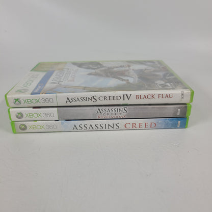 Lot of 3 Microsoft Xbox 360 Assassin’s Creed Games - AC1 Revelations Signature