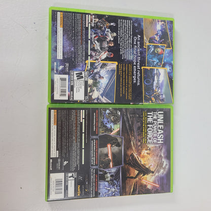 Lot 2 of Microsoft Xbox 360 Games Star Wars The Force Unleashed Mass Effect