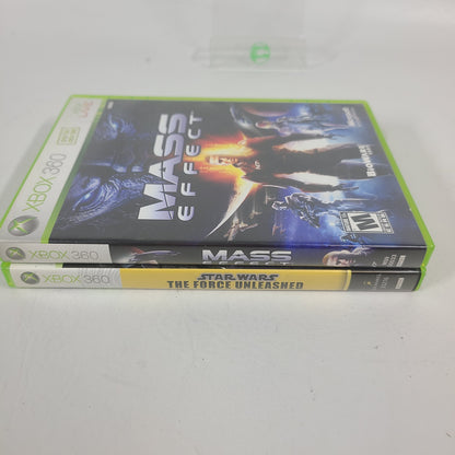 Lot 2 of Microsoft Xbox 360 Games Star Wars The Force Unleashed Mass Effect