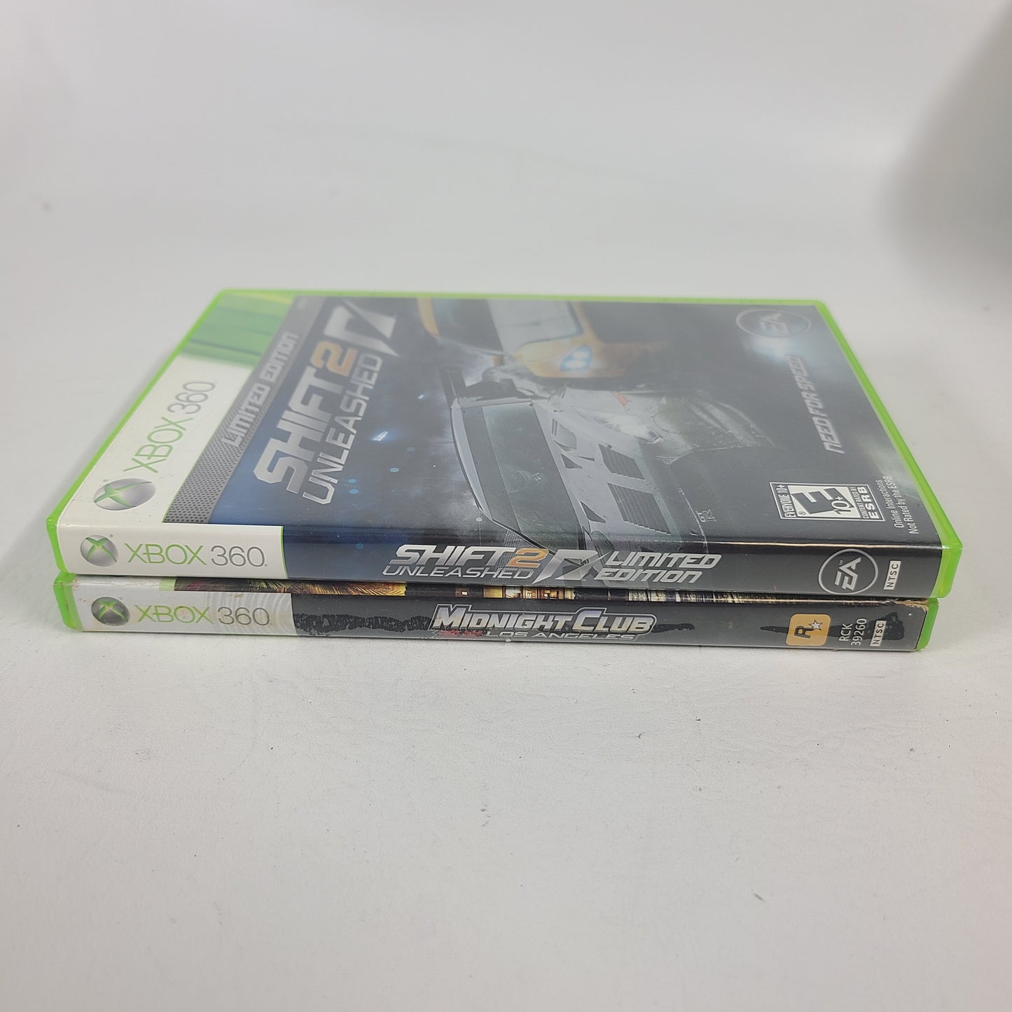 Lot 2 Xbox 360 Racing Game Shift 2 Unleashed Limited Edition Midnight Club Los 