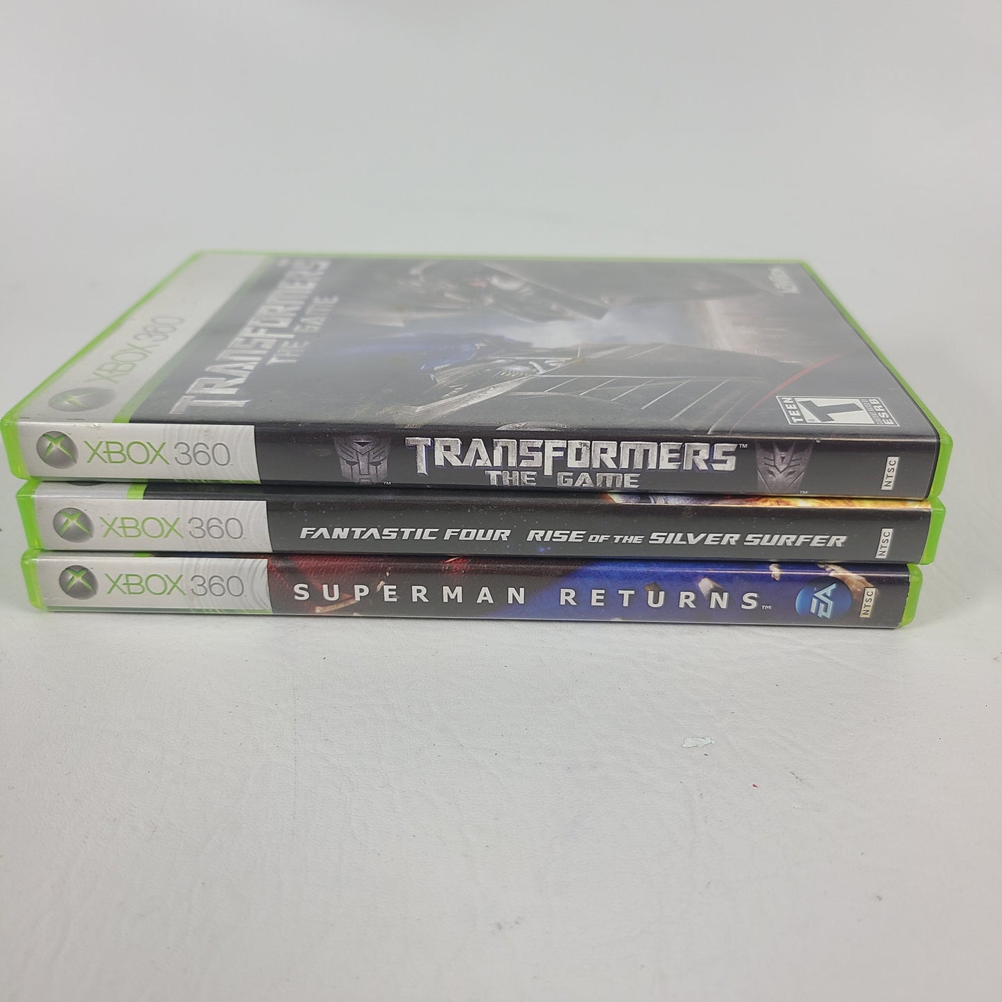 Lot of 3 Microsoft Xbox 360 Superhero Games Fantastic Four Silver Surfer 