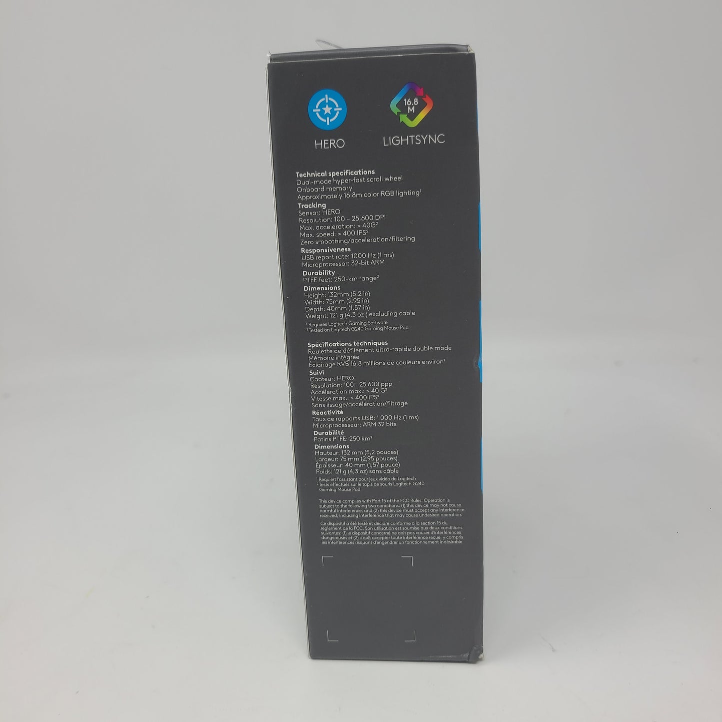 New LogiTech G502 Hero Wired Gaming Mouse 910-005469